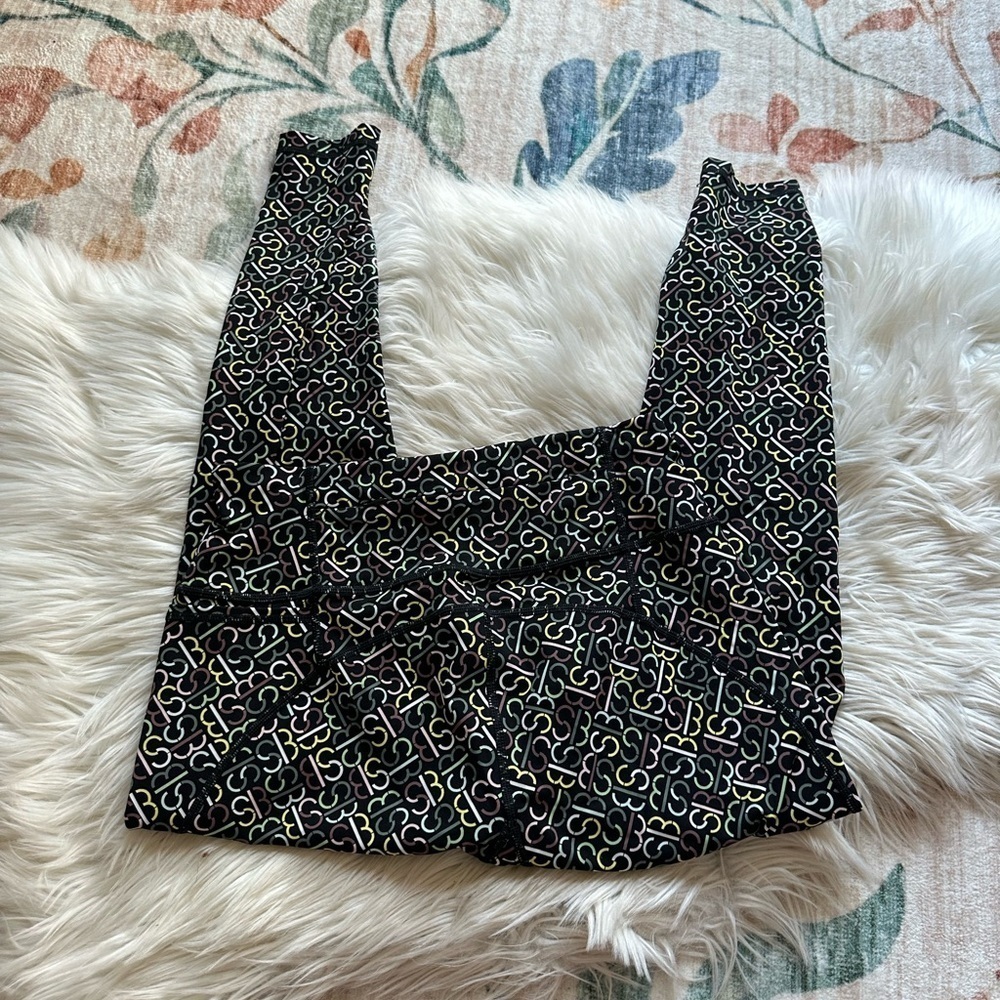 SWEATY BETTY Power High Waist 7/8 Legging In Black Slot Print - Picture 8 of 9